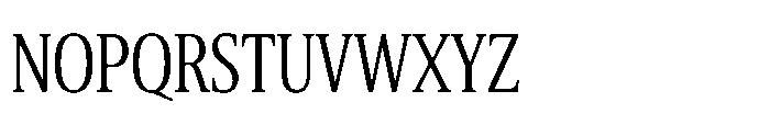Cabot Ultra Condensed Book Font UPPERCASE