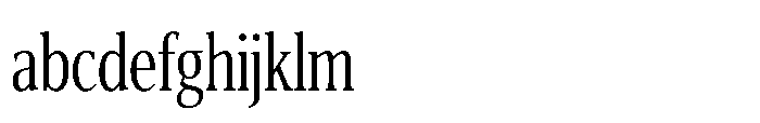 Cabot Ultra Condensed Book FONT
