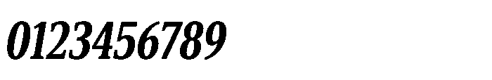 Cabot Ultra Condensed Ex Bold Italic Font OTHER CHARS