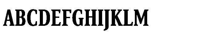 Cabot Ultra Condensed Ex Bold Font UPPERCASE