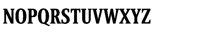Cabot Ultra Condensed Ex Bold Font UPPERCASE