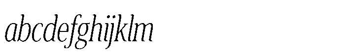 Cabot Ultra Condensed Light Italic FONT