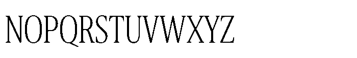 Cabot Ultra Condensed Light Font UPPERCASE