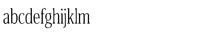 Cabot Ultra Condensed Light FONT