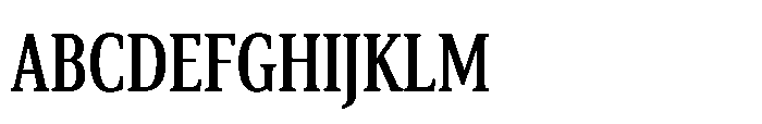 Cabot Ultra Condensed Medium Font UPPERCASE