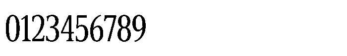 Cabot Ultra Condensed Regular Font OTHER CHARS