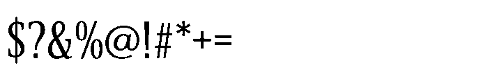 Cabot Ultra Condensed Regular Font OTHER CHARS