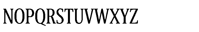 Cabot Ultra Condensed Regular Font UPPERCASE