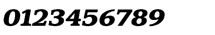Cabot Wide Black Italic Font OTHER CHARS