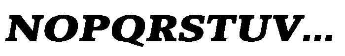 Cabot Wide Black Italic Font UPPERCASE