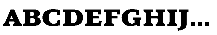 Cabot Wide Black Font UPPERCASE