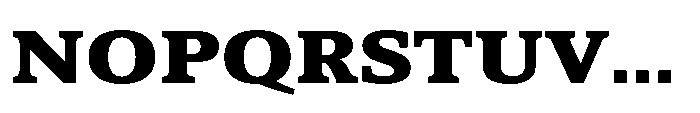 Cabot Wide Black Font UPPERCASE