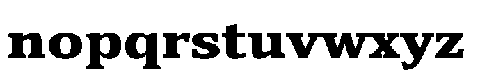 Cabot Wide Black Font LOWERCASE