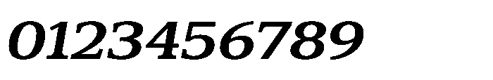 Cabot Wide Bold Italic Font OTHER CHARS