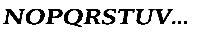 Cabot Wide Bold Italic Font UPPERCASE