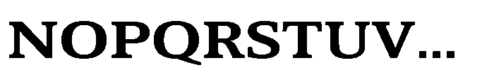 Cabot Wide Bold Font UPPERCASE