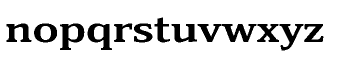 Cabot Wide Bold Font LOWERCASE