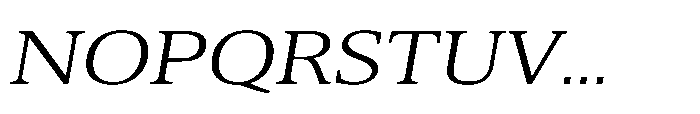 Cabot Wide Book Italic Font UPPERCASE