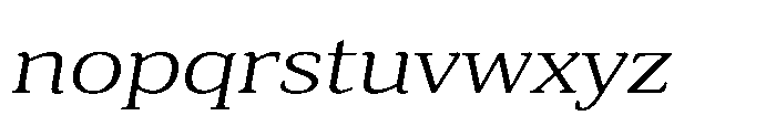 Cabot Wide Book Italic Font LOWERCASE