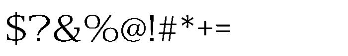 Cabot Wide Book Font OTHER CHARS
