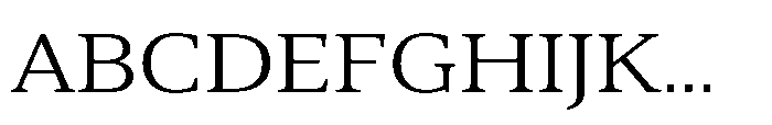 Cabot Wide Book Font UPPERCASE
