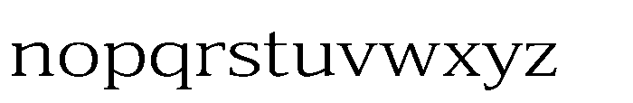 Cabot Wide Book Font LOWERCASE