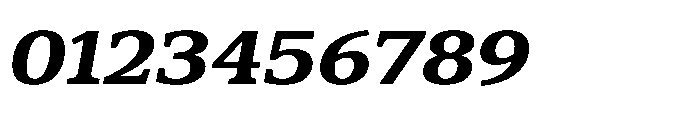 Cabot Wide Ex Bold Italic Font OTHER CHARS