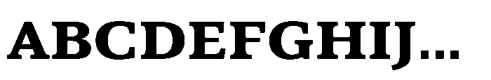 Cabot Wide Ex Bold Font UPPERCASE