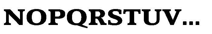 Cabot Wide Ex Bold Font UPPERCASE