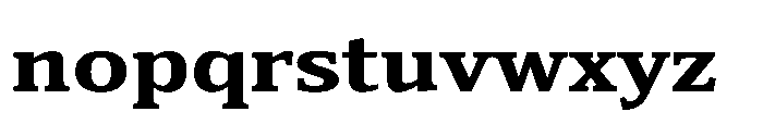 Cabot Wide Ex Bold Font LOWERCASE