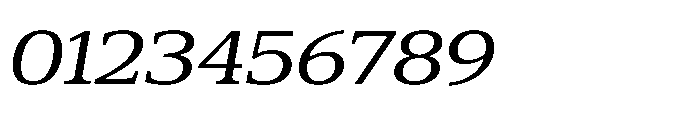 Cabot Wide Italic Font OTHER CHARS