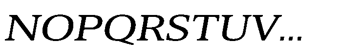 Cabot Wide Italic Font UPPERCASE