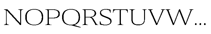Cabot Wide Light Font UPPERCASE