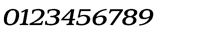 Cabot Wide Medium Italic Font OTHER CHARS