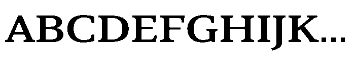 Cabot Wide Medium Font UPPERCASE