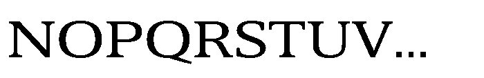 Cabot Wide Regular Font UPPERCASE