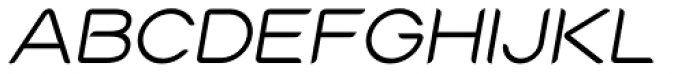 Cabourg Regular Oblique Font UPPERCASE