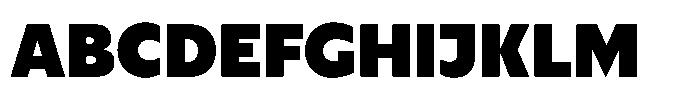 Cabrio Black Font UPPERCASE
