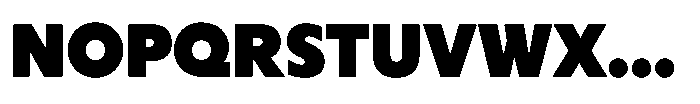 Cabrio Black Font UPPERCASE