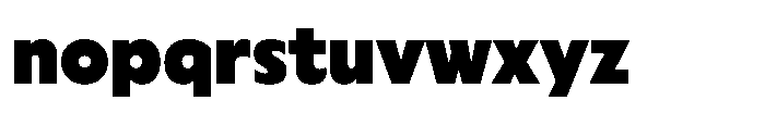 Cabrio Black Font LOWERCASE