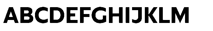 Cabrio Bold Font UPPERCASE