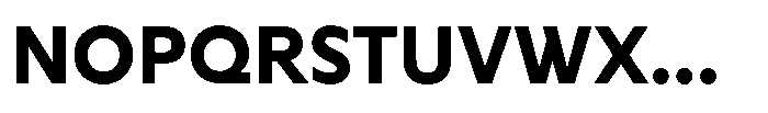 Cabrio Bold Font UPPERCASE