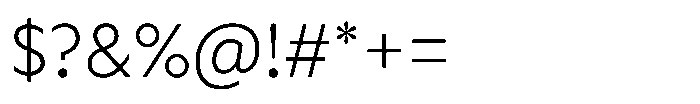 Cabrio Light Font OTHER CHARS