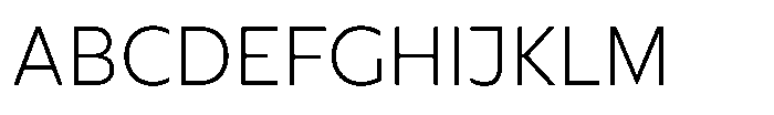 Cabrio Light Font UPPERCASE