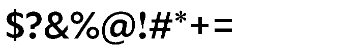 Cabrio Medium Font OTHER CHARS