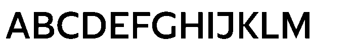 Cabrio Medium Font UPPERCASE