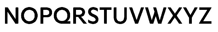 Cabrio Medium Font UPPERCASE