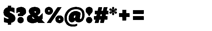 Cabrio Poster Font OTHER CHARS