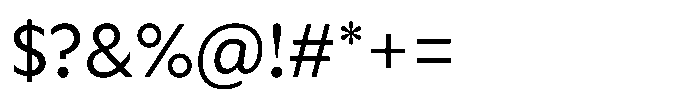 Cabrio Regular Font OTHER CHARS