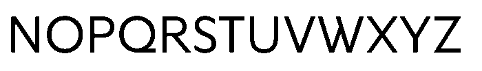 Cabrio Regular Font UPPERCASE